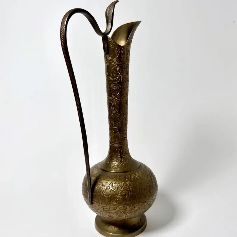 Vintage brass vase